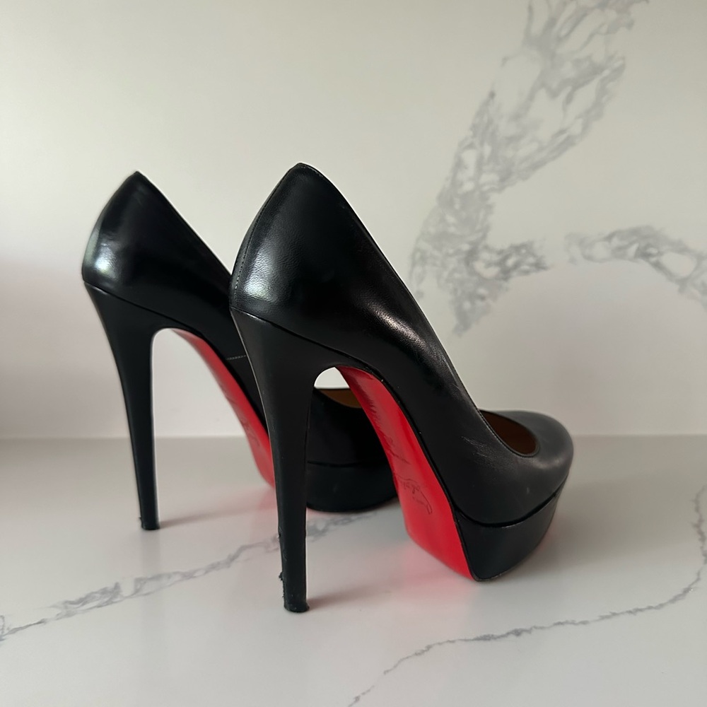 Christian Louboutin Black Leather Pumps